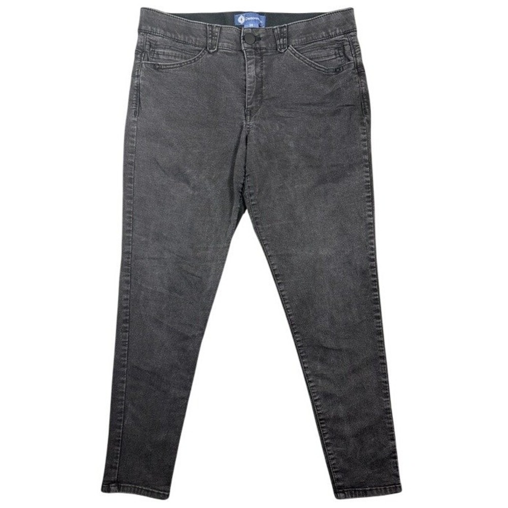 Democracy Ab solution Charcoal Gray Skinny Jeans Womens 14 B1105VXSL Faded Black
